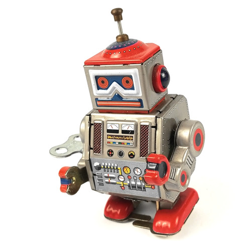 Robot meccanico molla latta - robot,